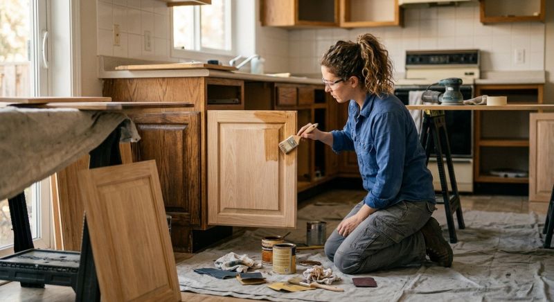 Cupboard Refinishing in Carmel, IN