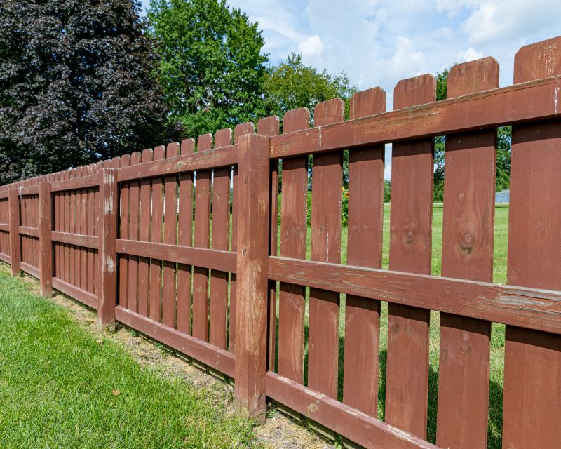 Weathered Fence Before Staining